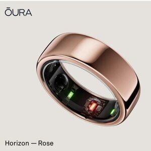 Oura Gen3 Horizon Ring in Rose Gold (Retails for $449) - Size 9